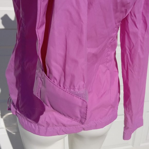 Columbia Windbreaker Hoodie Jacket womens size S Small Zip-up basic outerwear - Picture 10 of 10